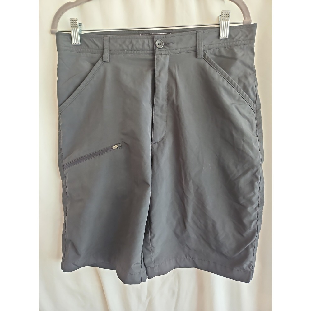 odē Men's Performance Shorts Size 30 Gray Golf Hiking Lightweight Zip Pocket